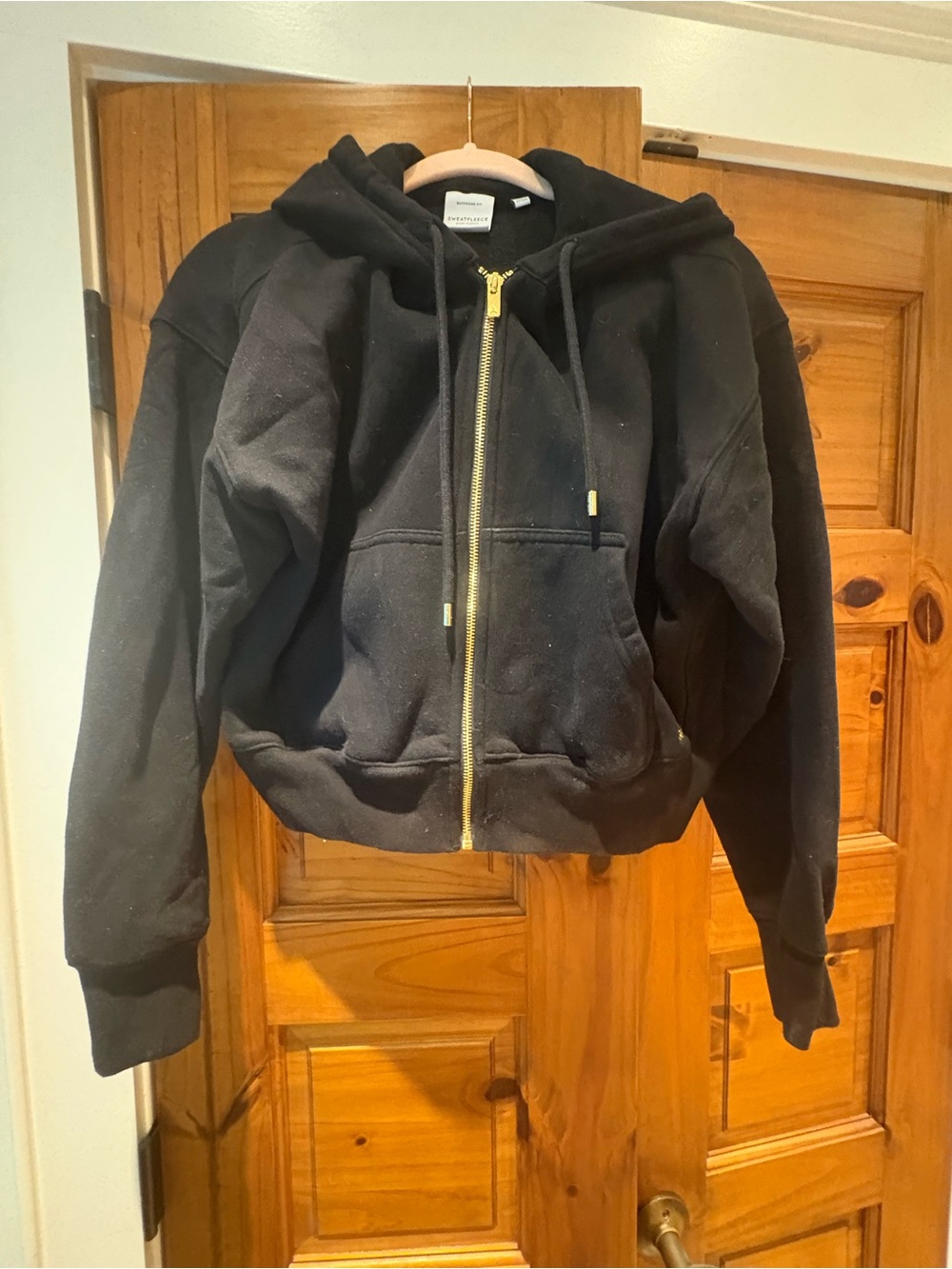Women’s Black Zip-Up Hoodie Jacket - Artizia sweat fleece boyfriend fit